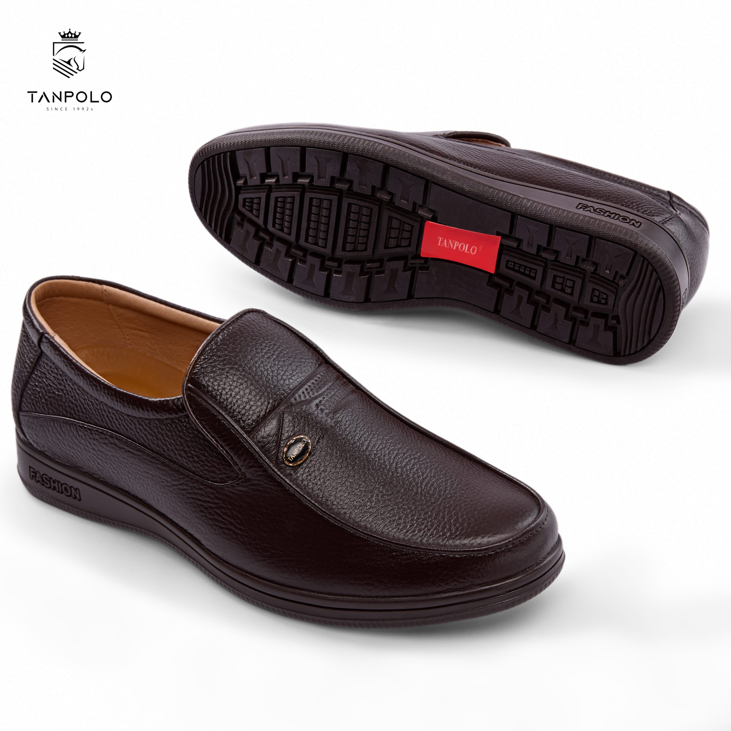 Giày Lười Tanpolo Loafer Slip-on 7533 9 7533 NÂU 1