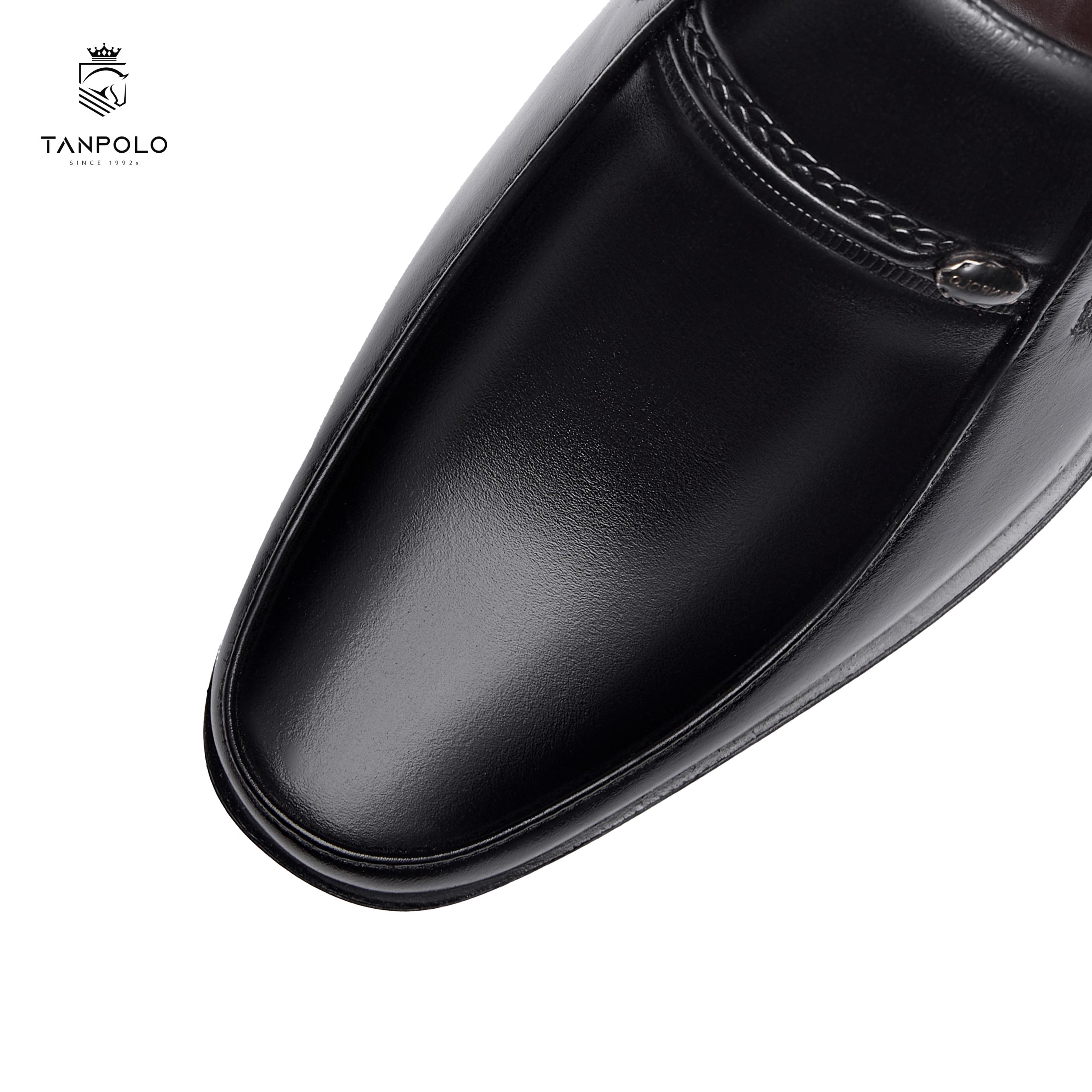 Giày Tây Xỏ Tanpolo Loafer Trơn 8019 4 8019 ĐEN 2