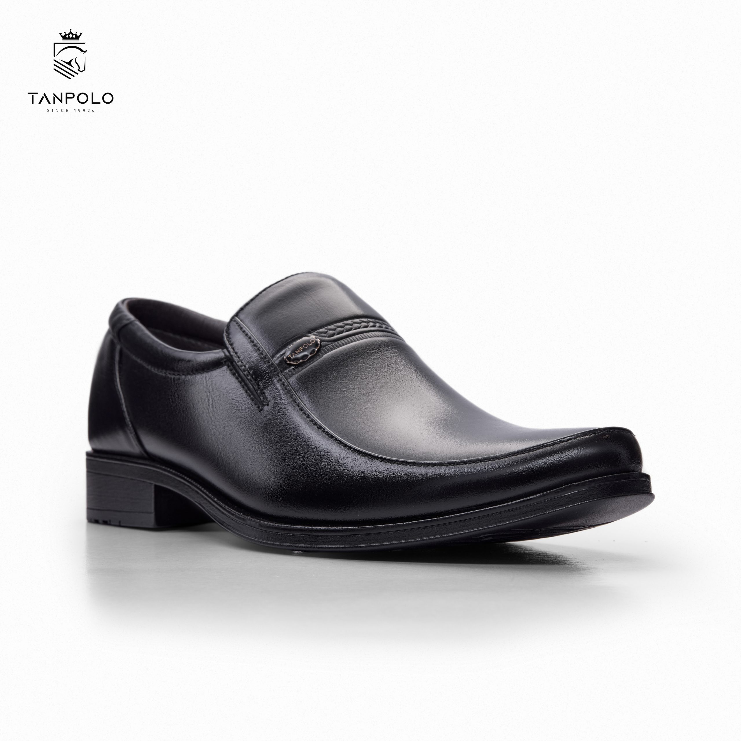 Giày Tây Xỏ Tanpolo Loafer Trơn 8019 7 8019 ĐEN 5