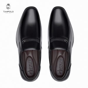 Giày Tây Xỏ Tanpolo Loafer Trơn 8019 19 8019 ĐEN 6