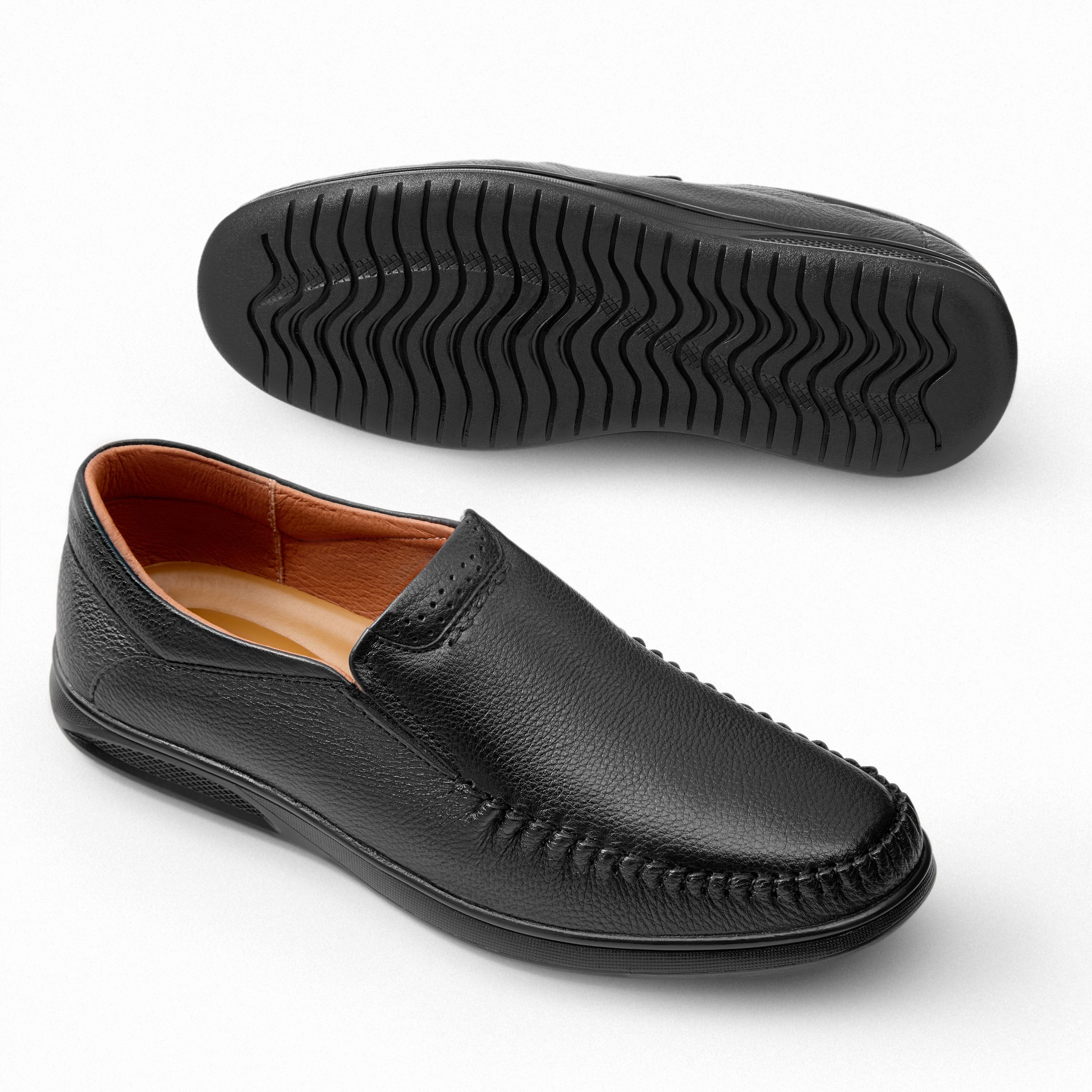 Giày Lười Tanpolo Horsebit Loafer 8816 3 LƯỜI 8816 ĐEN 1