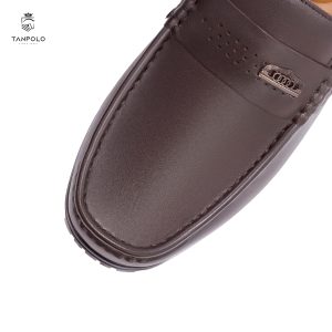 Giày Lười Nam TANPOLO 5986 – Đen/Nâu/Xám/Xanh, Size 38–44 36 Giày Lười Nam TANPOLO 5986 màu Nâu