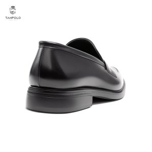 Giày Tây Nam Da Bò Thật TANPOLO 1038 – Đen/Nâu, Đế Cao Su Nguyên Khối 22 Tây 1038 5 Đen